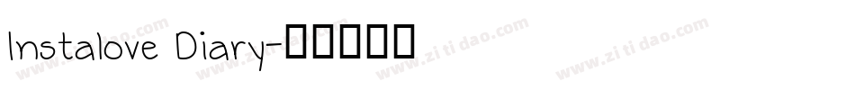 Instalove Diary字体转换